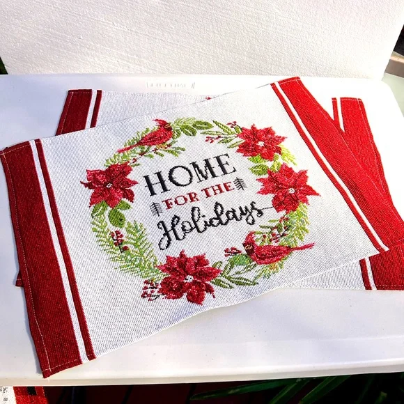 Tapestry placemats holiday
Christmas house set of two Home for the Holidays - Picture 2 of 6
